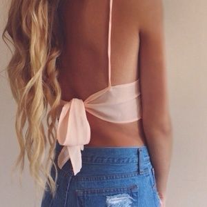 3 Ribbon Tie Tops ୨୧